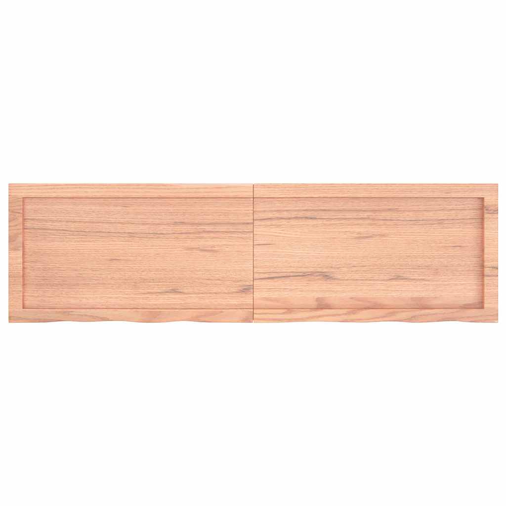 Επιφ Τραπεζιού Αν Καφέ 140x40x(2-6)εκ. Επεξ. Μασίφ Ξύλο Δρυός