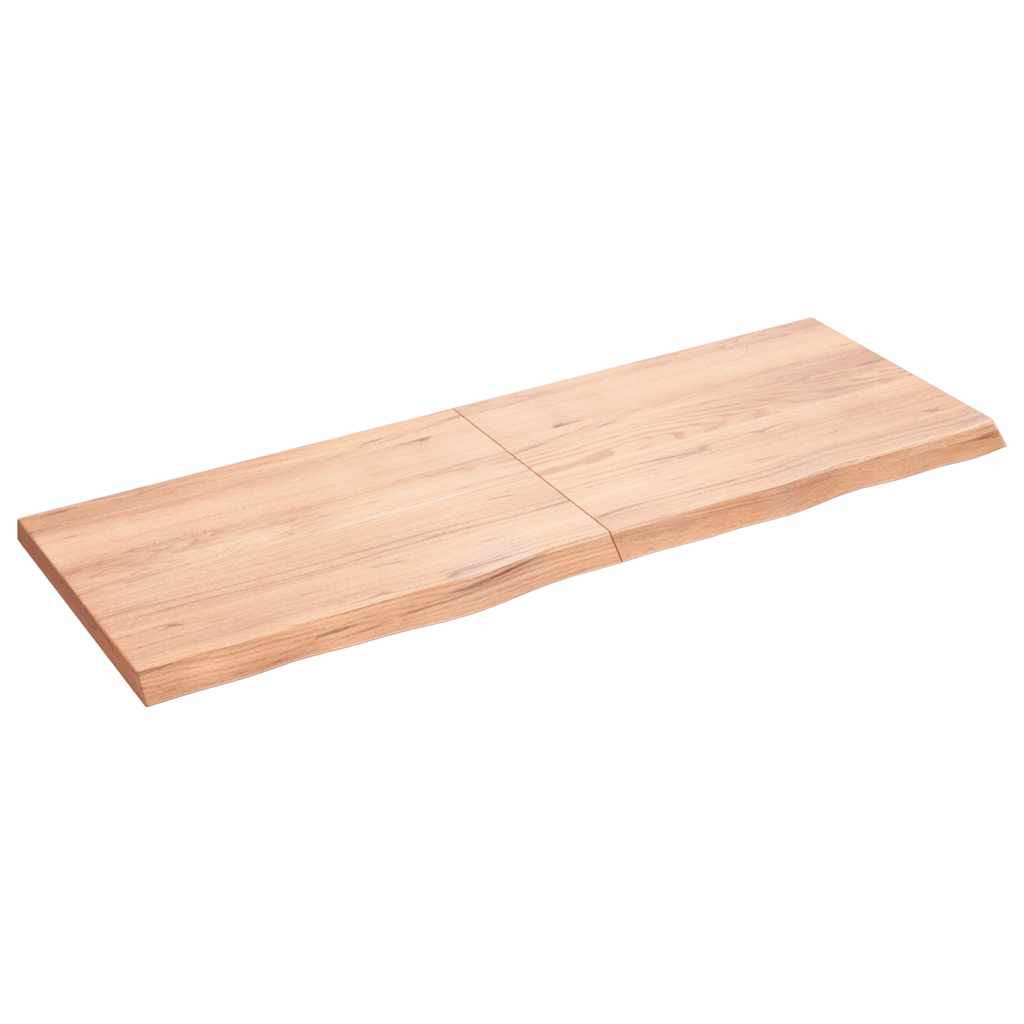 Επιφ Τραπεζιού Αν Καφέ 140x50x(2-4)εκ. Επεξ. Μασίφ Ξύλο Δρυός