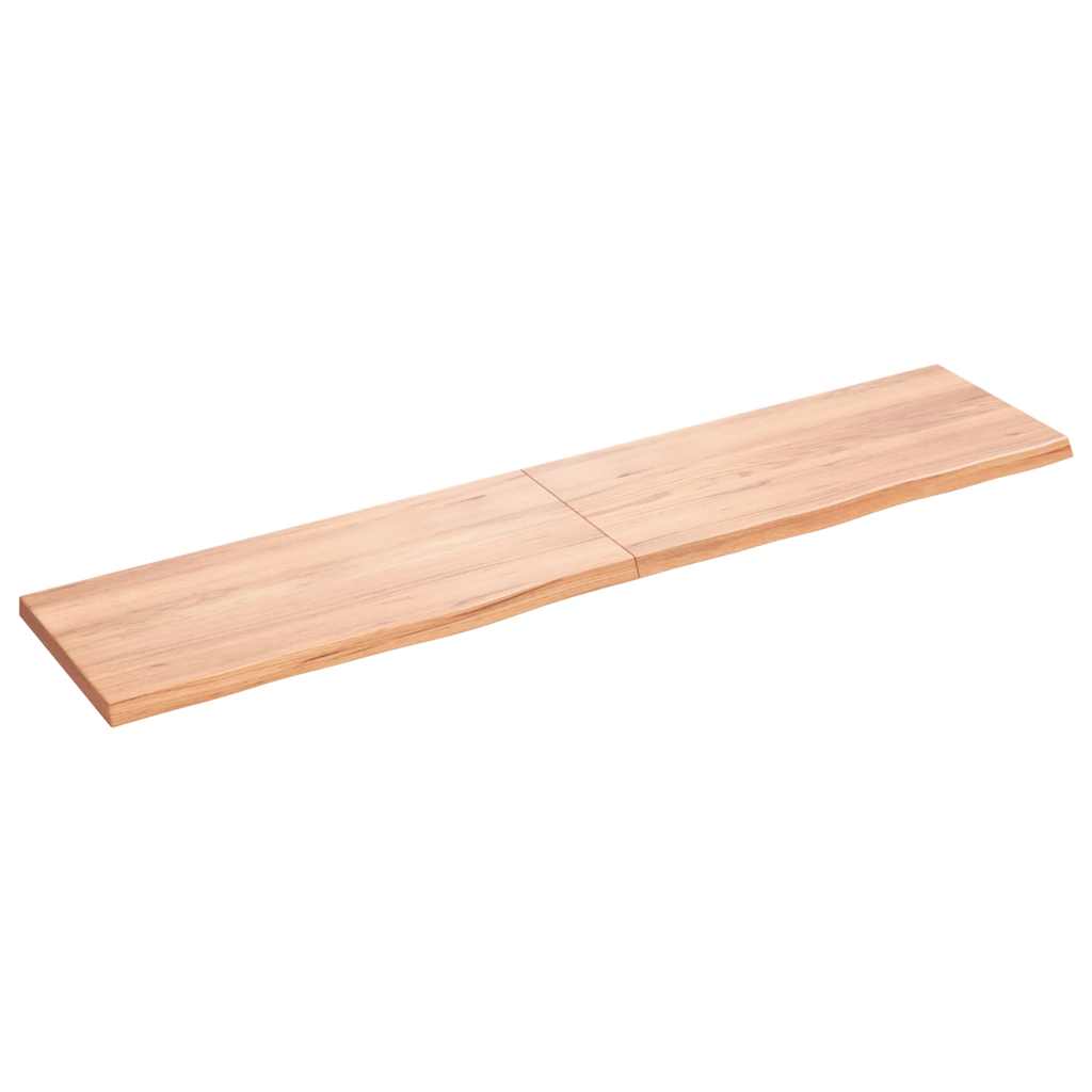 Επιφ Τραπεζιού Αν Καφέ 180x40x(2-4)εκ. Επεξ. Μασίφ Ξύλο Δρυός