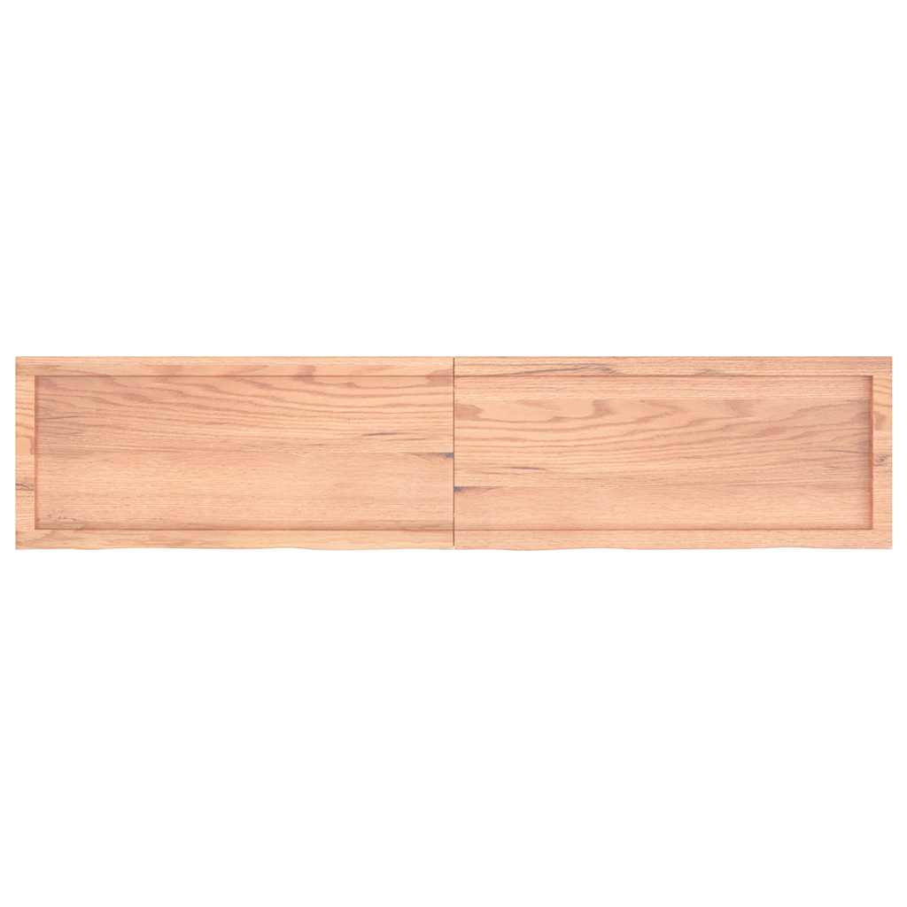 Επιφ Τραπεζιού Αν Καφέ 180x40x(2-6)εκ. Επεξ. Μασίφ Ξύλο Δρυός