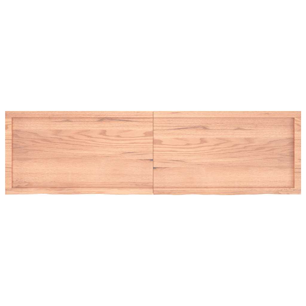 Επιφ Τραπεζιού Αν Καφέ 180x50x(2-6)εκ. Επεξ. Μασίφ Ξύλο Δρυός