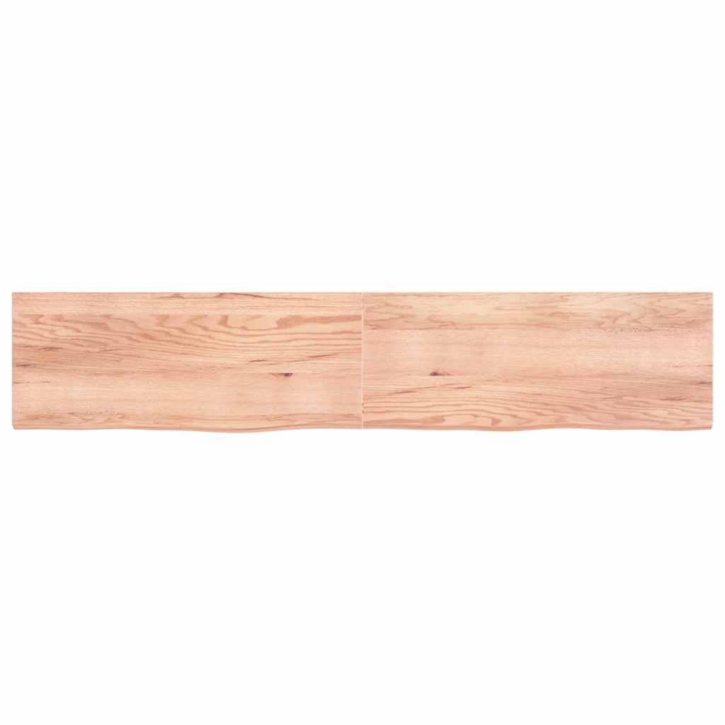 Επιφ Τραπεζιού Αν Καφέ 200x40x(2-4)εκ. Επεξ. Μασίφ Ξύλο Δρυός