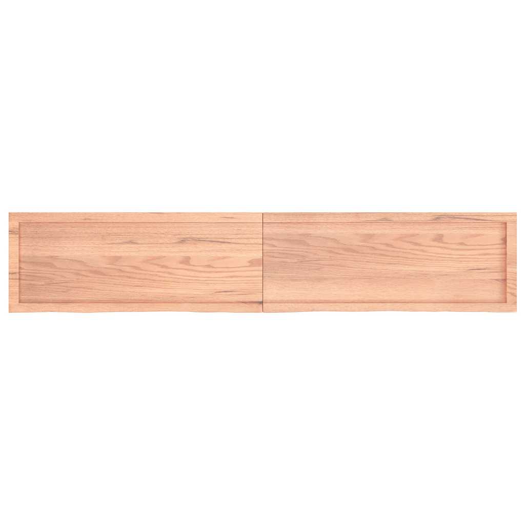 Επιφ Τραπεζιού Αν Καφέ 200x40x(2-4)εκ. Επεξ. Μασίφ Ξύλο Δρυός