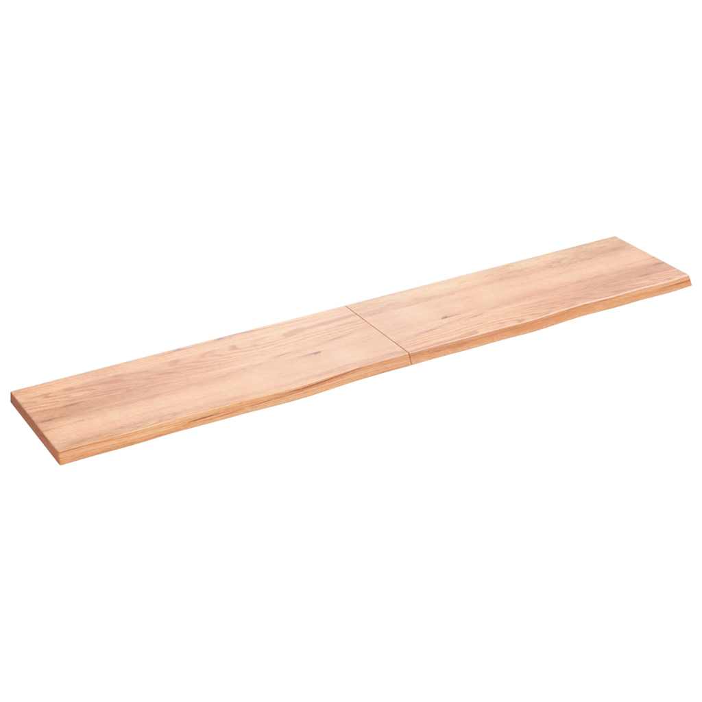 Επιφ Τραπεζιού Αν Καφέ 220x40x(2-4)εκ. Επεξ. Μασίφ Ξύλο Δρυός