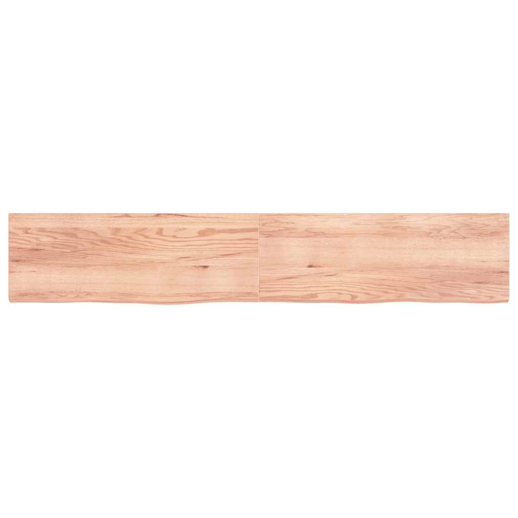 Επιφ Τραπεζιού Αν Καφέ 220x40x(2-4)εκ. Επεξ. Μασίφ Ξύλο Δρυός