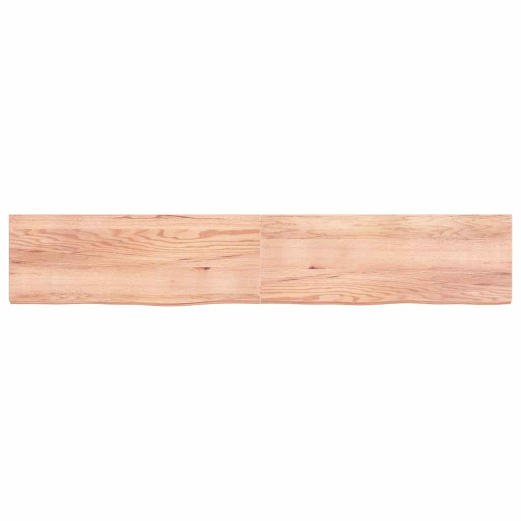 Επιφ Τραπεζιού Αν Καφέ 220x40x(2-6)εκ. Επεξ. Μασίφ Ξύλο Δρυός - Pakobazaar