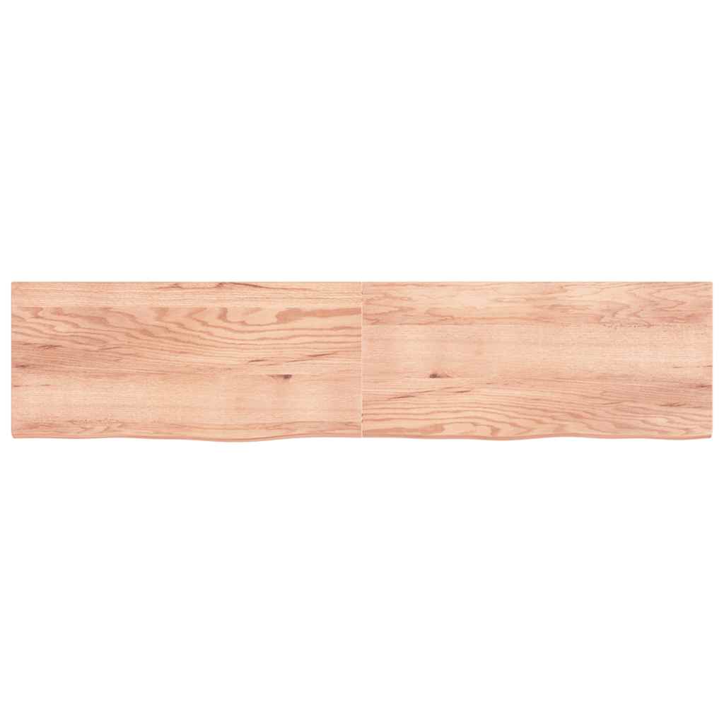 Επιφ Τραπεζιού Αν Καφέ 220x50x(2-4)εκ. Επεξ. Μασίφ Ξύλο Δρυός