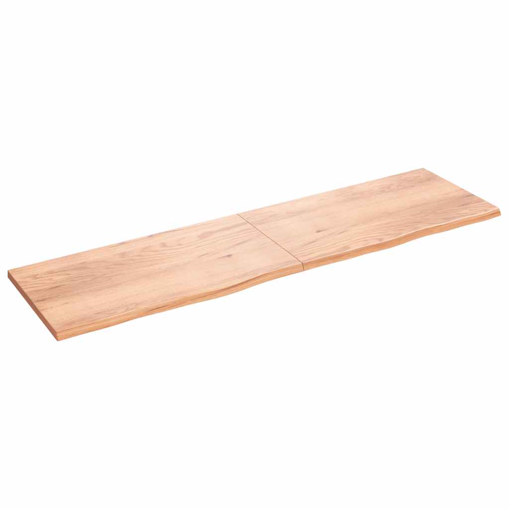 Επιφ Τραπεζιού Αν Καφέ 220x60x(2-4)εκ. Επεξ. Μασίφ Ξύλο Δρυός