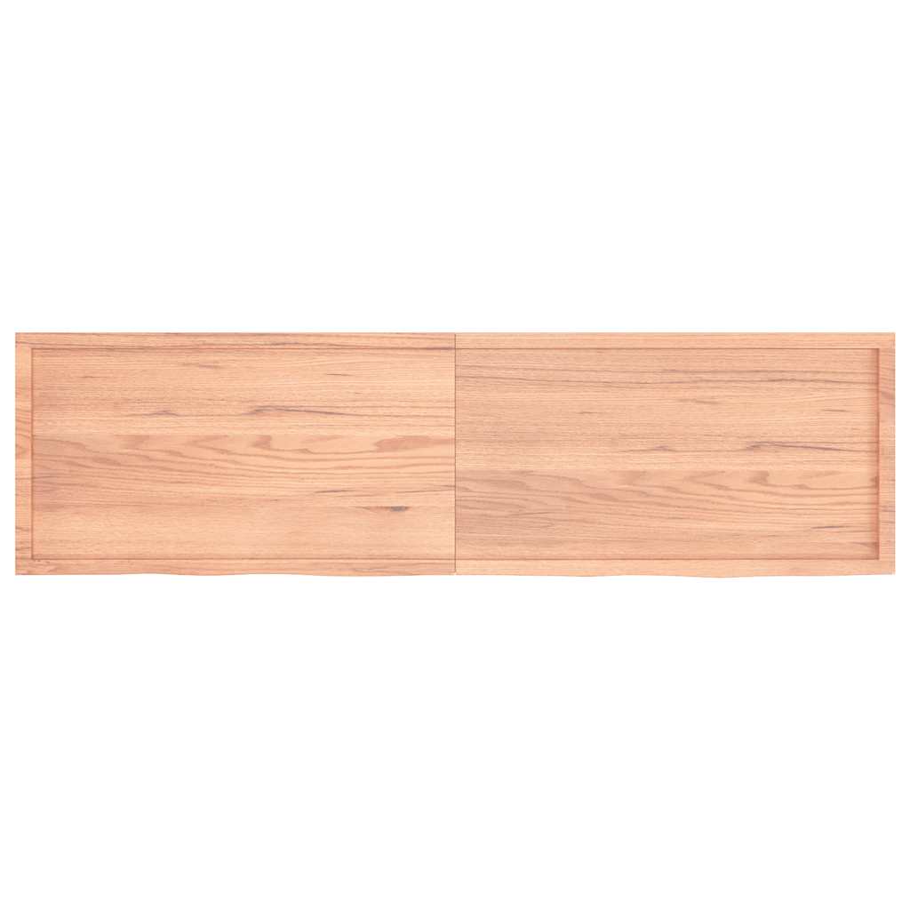 Επιφ Τραπεζιού Αν Καφέ 220x60x(2-4)εκ. Επεξ. Μασίφ Ξύλο Δρυός