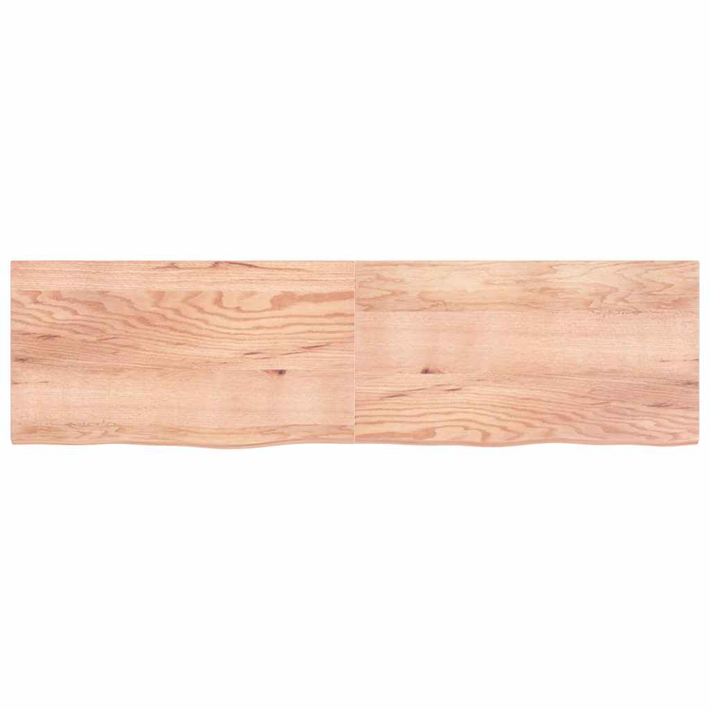 Επιφ Τραπεζιού Αν Καφέ 220x60x(2-4)εκ. Επεξ. Μασίφ Ξύλο Δρυός