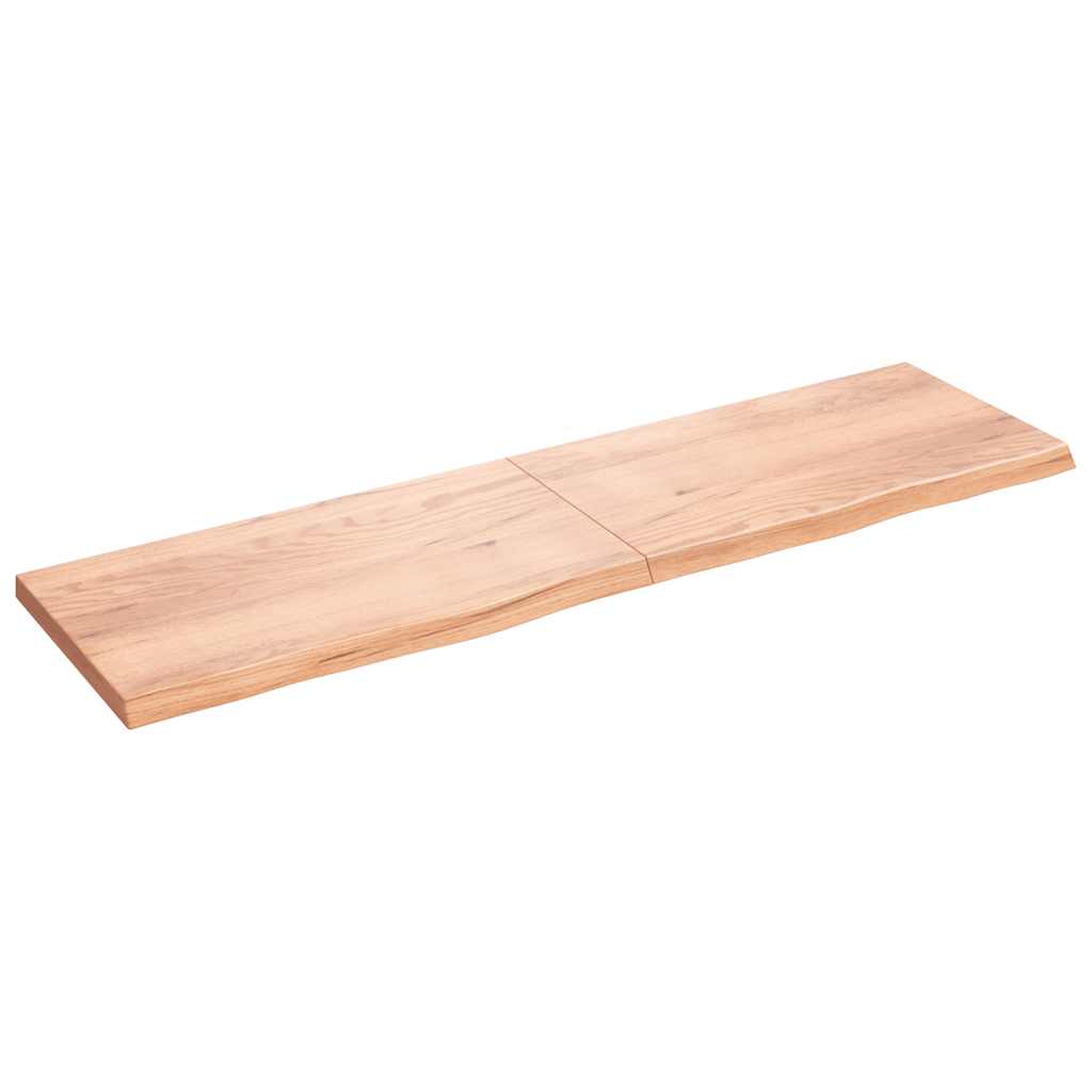 Επιφ Τραπεζιού Αν Καφέ 220x60x(2-6)εκ. Επεξ. Μασίφ Ξύλο Δρυός