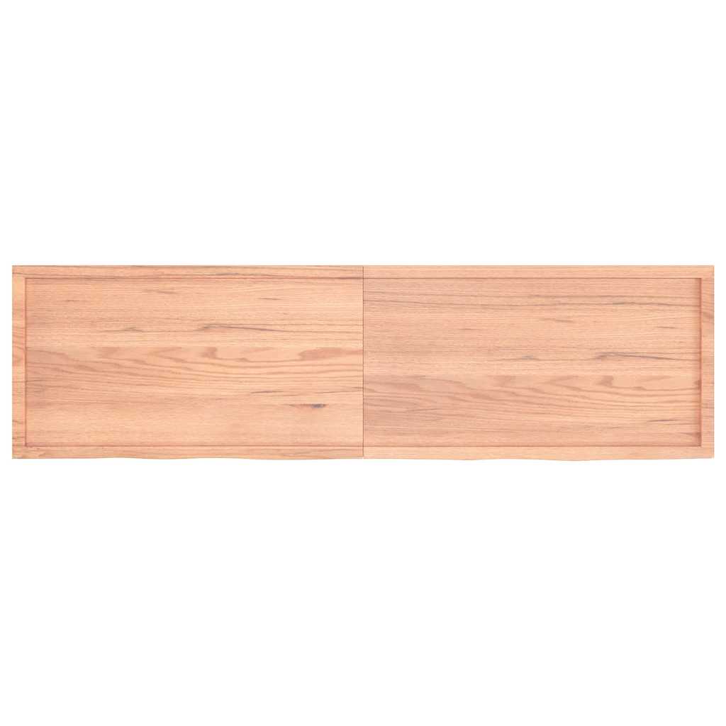 Επιφ Τραπεζιού Αν Καφέ 220x60x(2-6)εκ. Επεξ. Μασίφ Ξύλο Δρυός