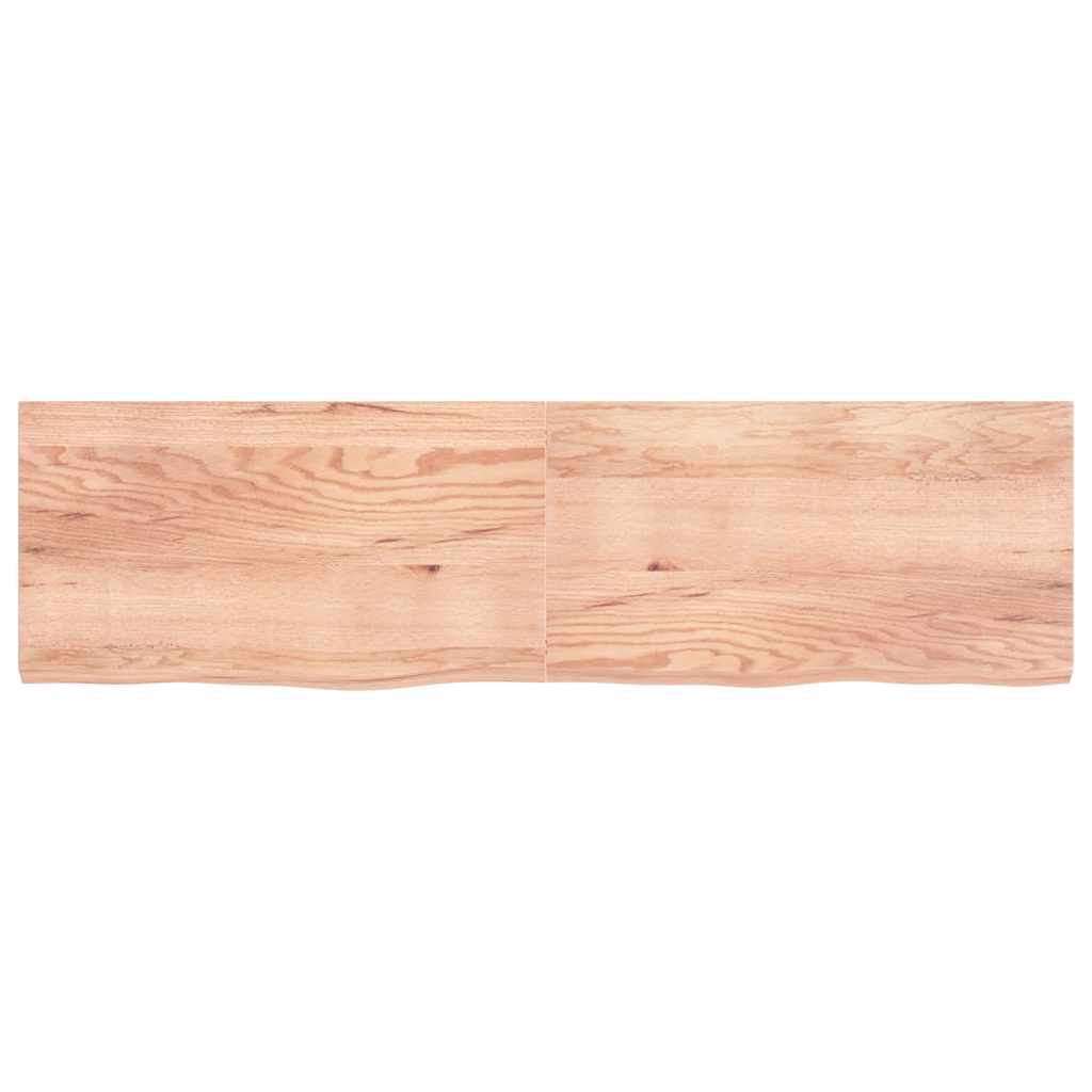Επιφ Τραπεζιού Αν Καφέ 220x60x(2-6)εκ. Επεξ. Μασίφ Ξύλο Δρυός