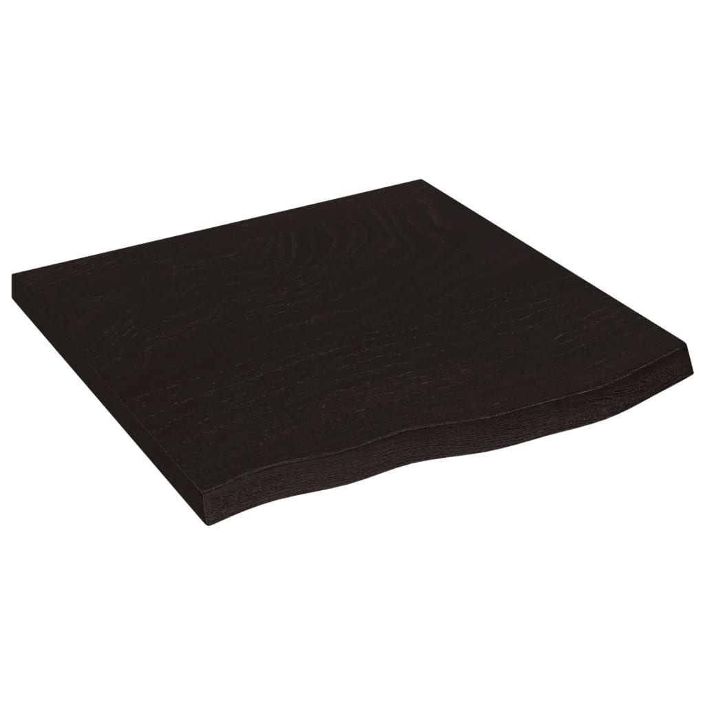 Επιφάνεια Τραπεζιού Σκούρο Καφέ 60x60x(2-4)εκ Επεξ. Μασίφ Δρυς