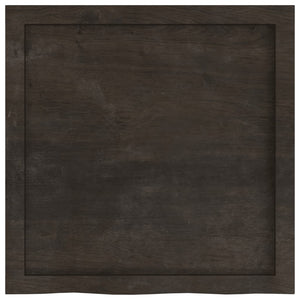 Επιφάνεια Τραπεζιού Σκούρο Καφέ 60x60x(2-4)εκ Επεξ. Μασίφ Δρυς