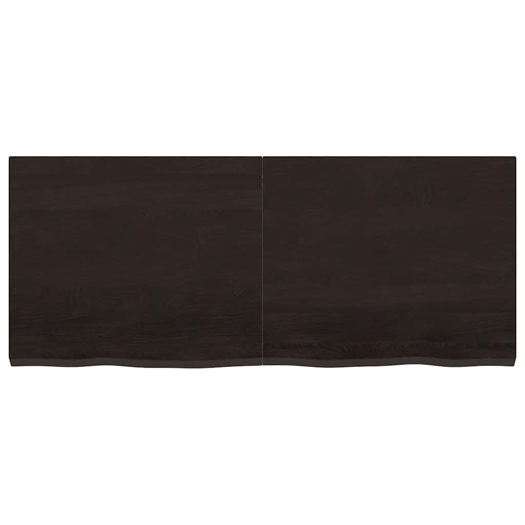 Επιφάνεια Τραπεζιού Σκούρο Καφέ 120x50x(2-4)εκ Επεξ. Μασίφ Δρυς