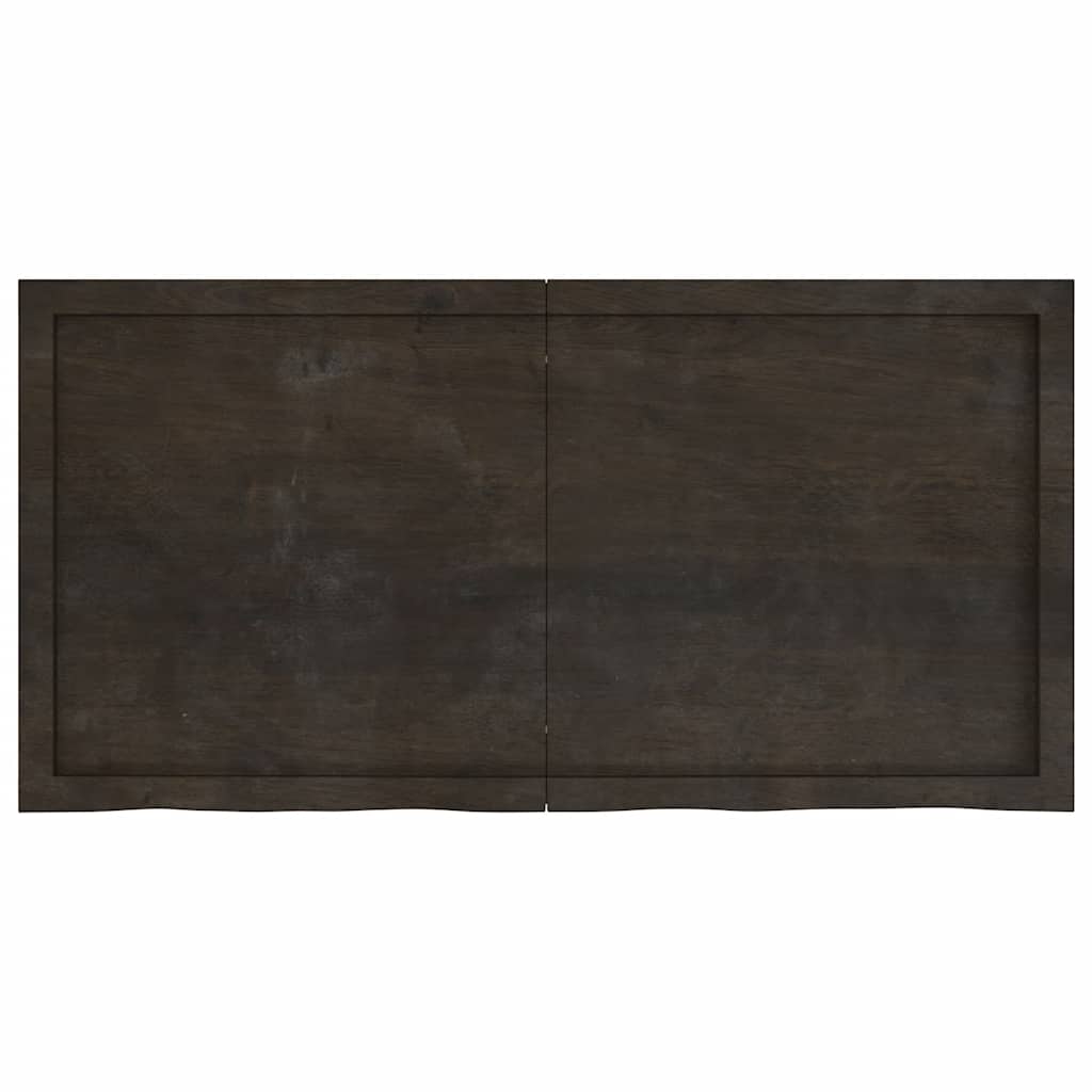 Επιφάνεια Τραπεζιού Σκούρο Καφέ 120x60x(2-4)εκ Επεξ. Μασίφ Δρυς