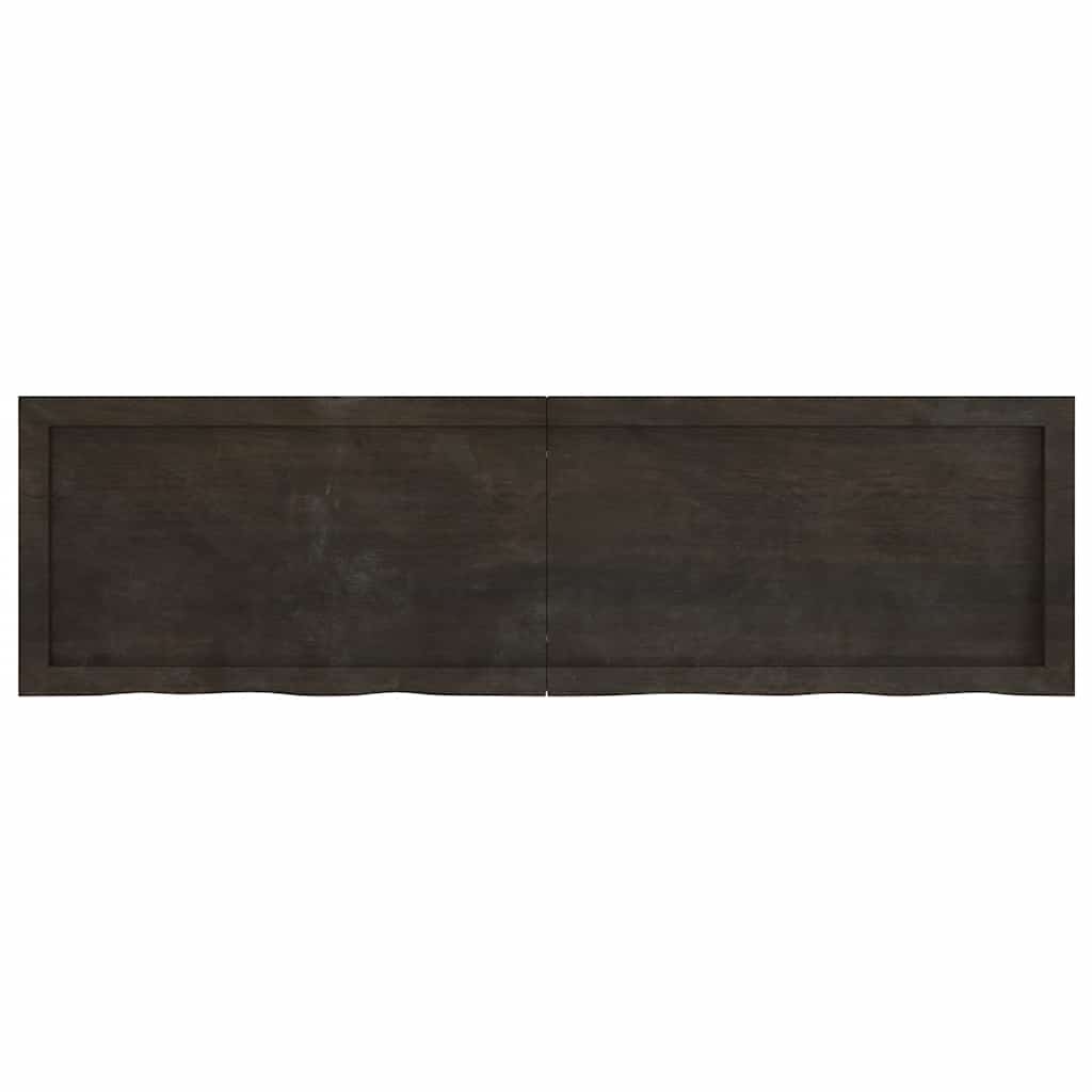 Επιφάνεια Τραπεζιού Σκούρο Καφέ 140x40x(2-6)εκ Επεξ. Μασίφ Δρυς - Pakobazaar