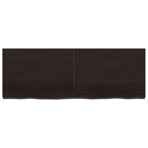 Επιφάνεια Τραπεζιού Σκούρο Καφέ 140x50x(2-6)εκ Επεξ. Μασίφ Δρυς