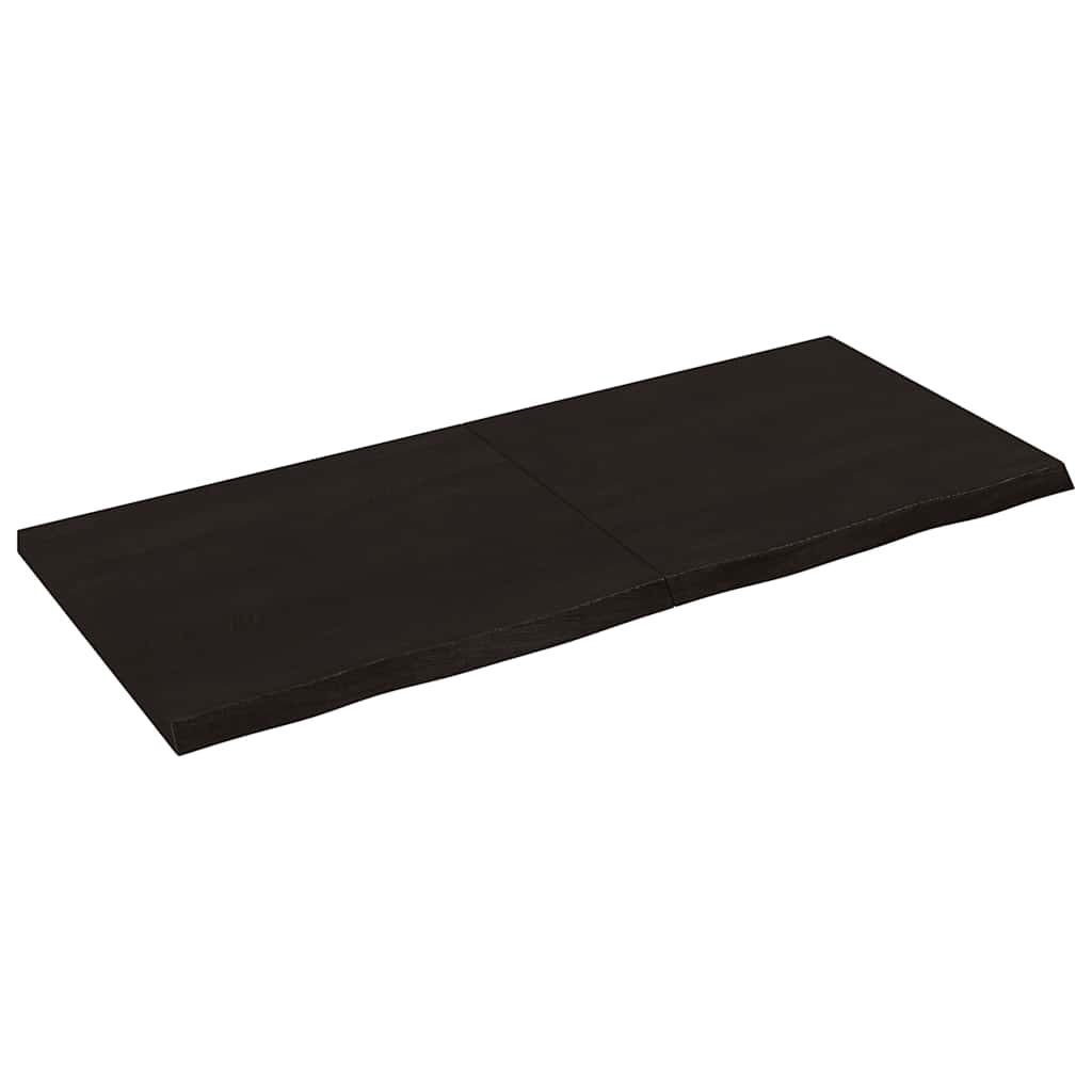 Επιφάνεια Τραπεζιού Σκούρο Καφέ 140x60x(2-4)εκ Επεξ. Μασίφ Δρυς