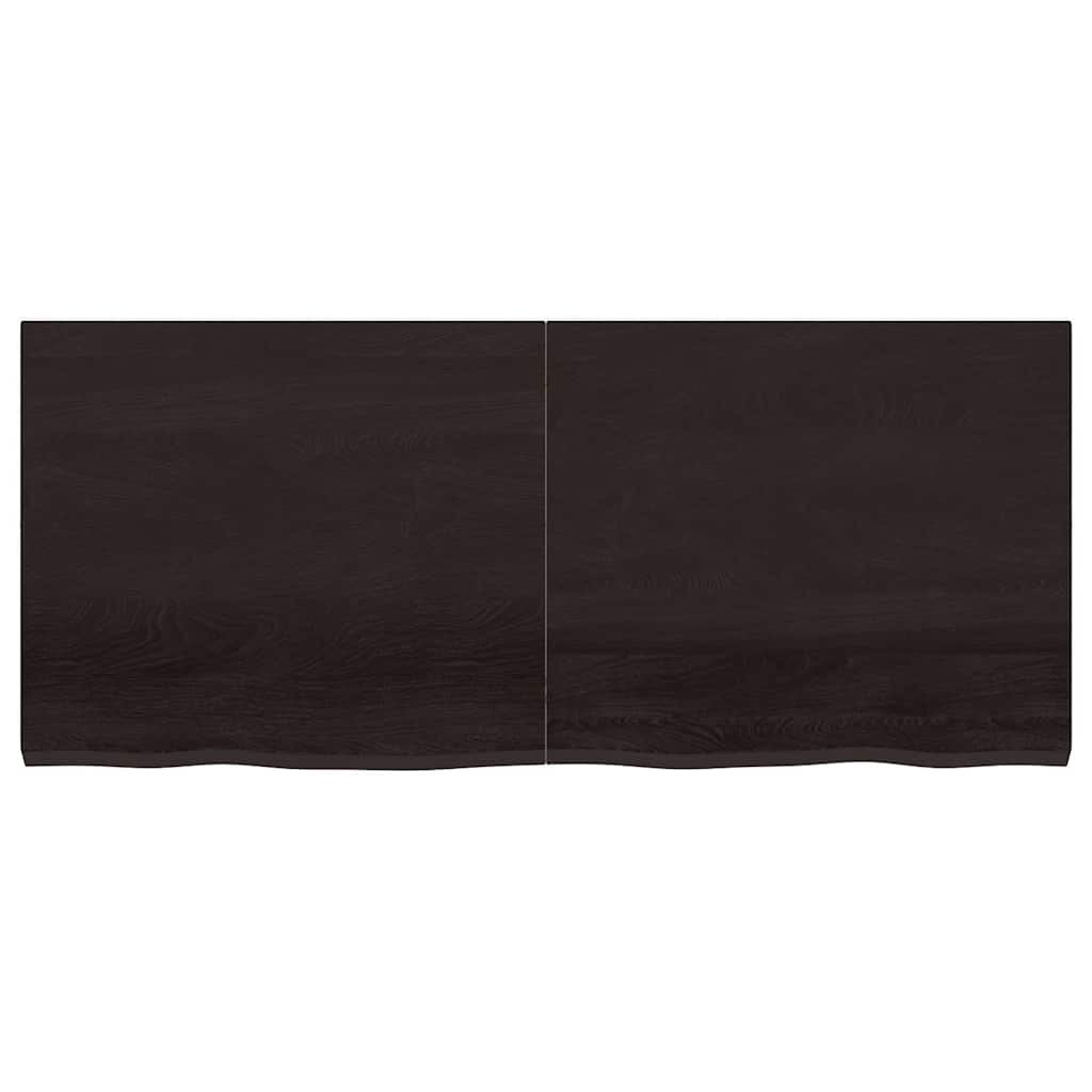Επιφάνεια Τραπεζιού Σκούρο Καφέ 140x60x(2-4)εκ Επεξ. Μασίφ Δρυς