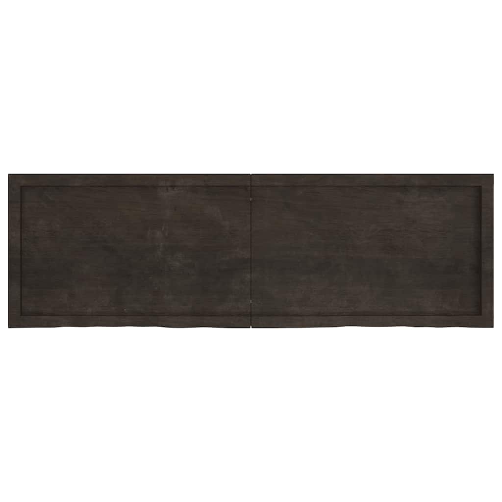 Επιφάνεια Τραπεζιού Σκούρο Καφέ 160x50x(2-6)εκ Επεξ. Μασίφ Δρυς - Pakobazaar