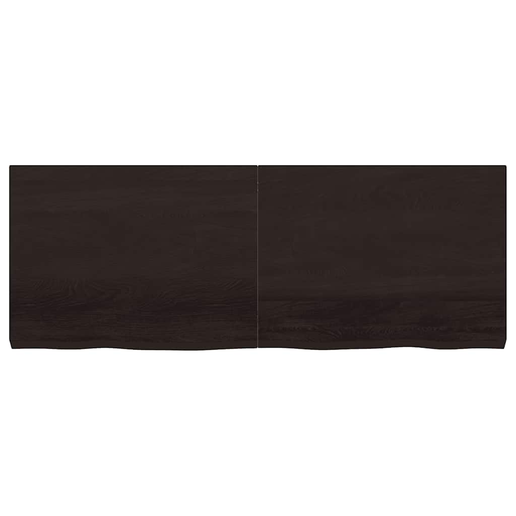 Επιφάνεια Τραπεζιού Σκούρο Καφέ 160x60x(2-6)εκ Επεξ. Μασίφ Δρυς