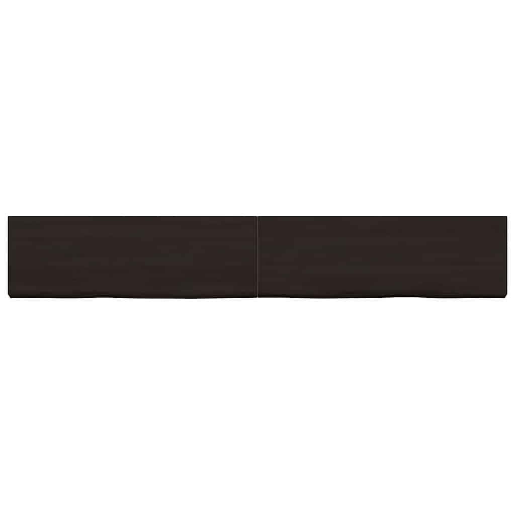 Επιφάνεια Τραπεζιού Σκούρο Καφέ 180x40x(2-4)εκ Επεξ. Μασίφ Δρυς