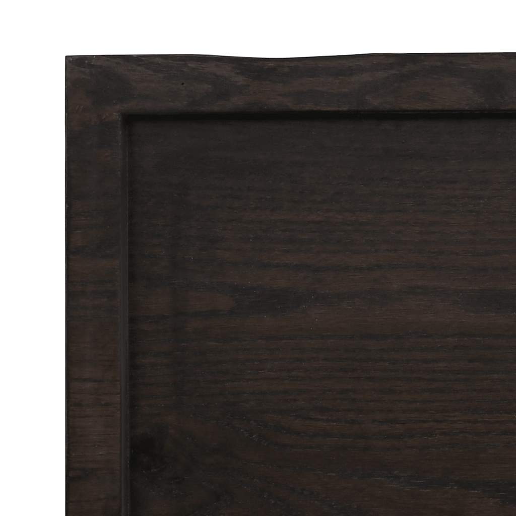 Επιφάνεια Τραπεζιού Σκούρο Καφέ 180x40x(2-4)εκ Επεξ. Μασίφ Δρυς