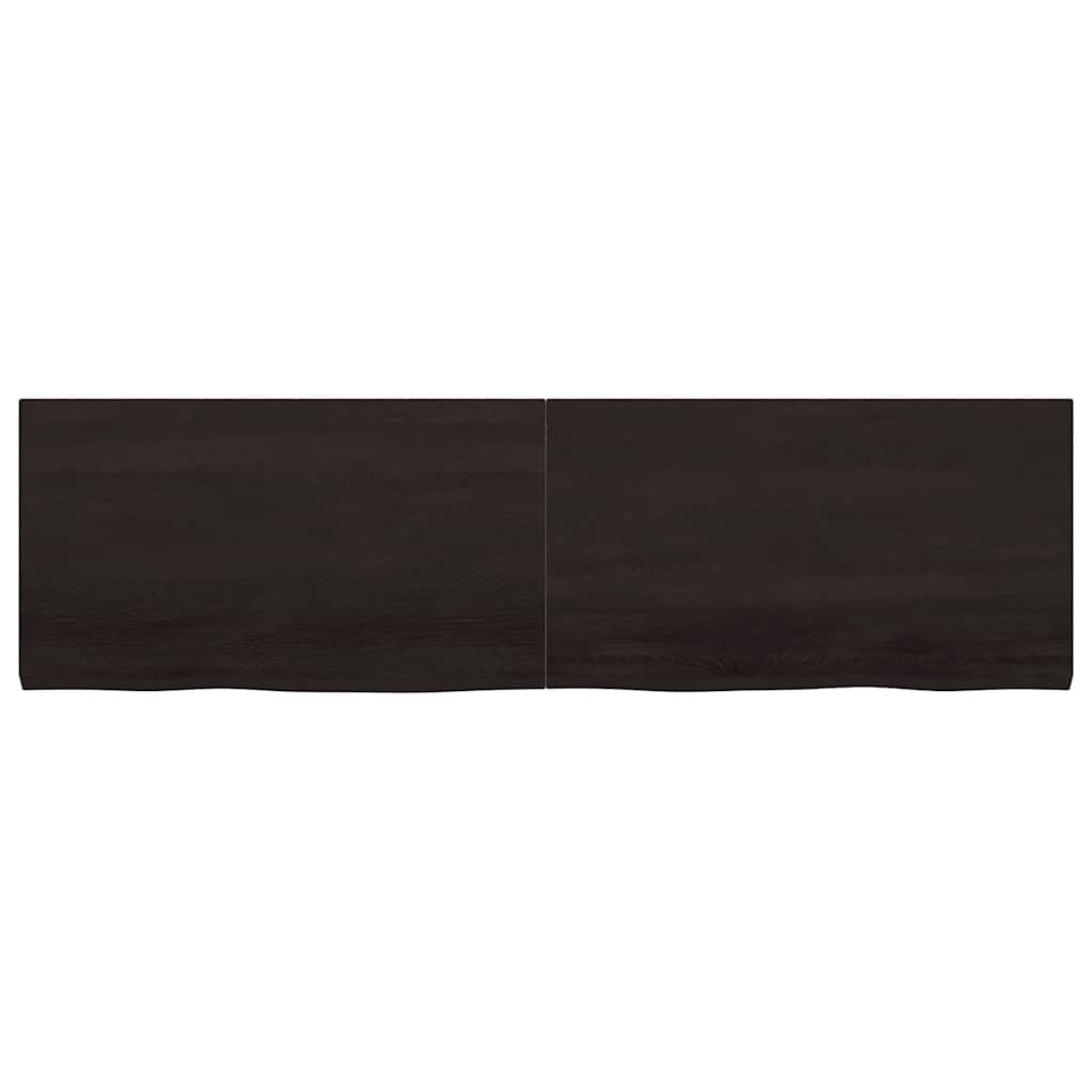 Επιφάνεια Τραπεζιού Σκούρο Καφέ 180x50x(2-4)εκ Επεξ. Μασίφ Δρυς