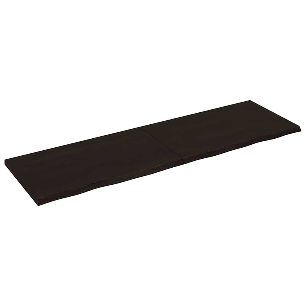 Επιφάνεια Τραπεζιού Σκούρο Καφέ 200x60x(2-4)εκ Επεξ. Μασίφ Δρυς