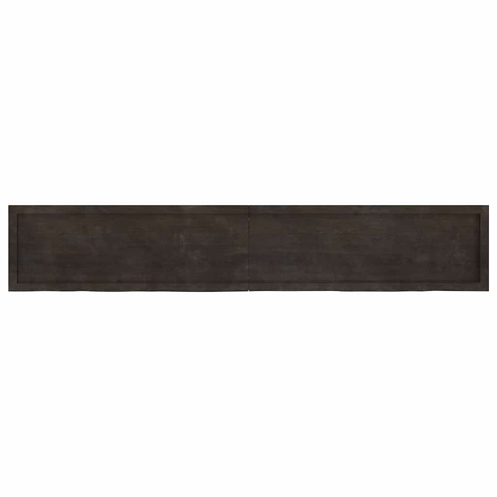 Επιφάνεια Τραπεζιού Σκούρο Καφέ 220x40x(2-4)εκ Επεξ. Μασίφ Δρυς
