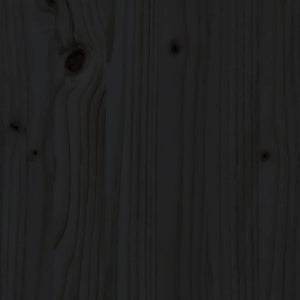 Σαλόνι Κήπου Σετ 8 Τεμαχίων Μαύρο από Μασίφ Ξύλο με Μαξιλάρια