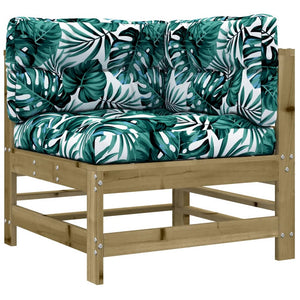 Σαλόνι Κήπου Σετ 3 τεμ με Μαξιλάρια από Εμποτισμένο Ξύλο Πεύκου