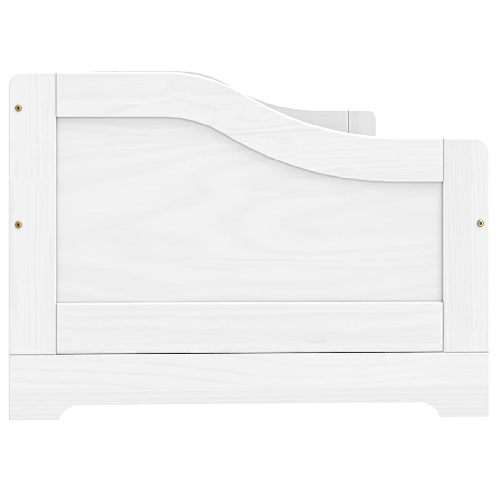 Καναπές Κρεβάτι 3 Συρτ. IRUN Λευκός 90x200εκ. Μασίφ Ξύλο Πεύκου - Pakobazaar