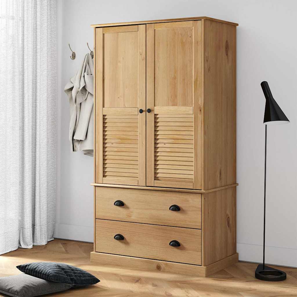 Ντουλάπα VIGO 90 x 55 x 170 εκ. από Μασίφ Ξύλο Πεύκου - Pakobazaar