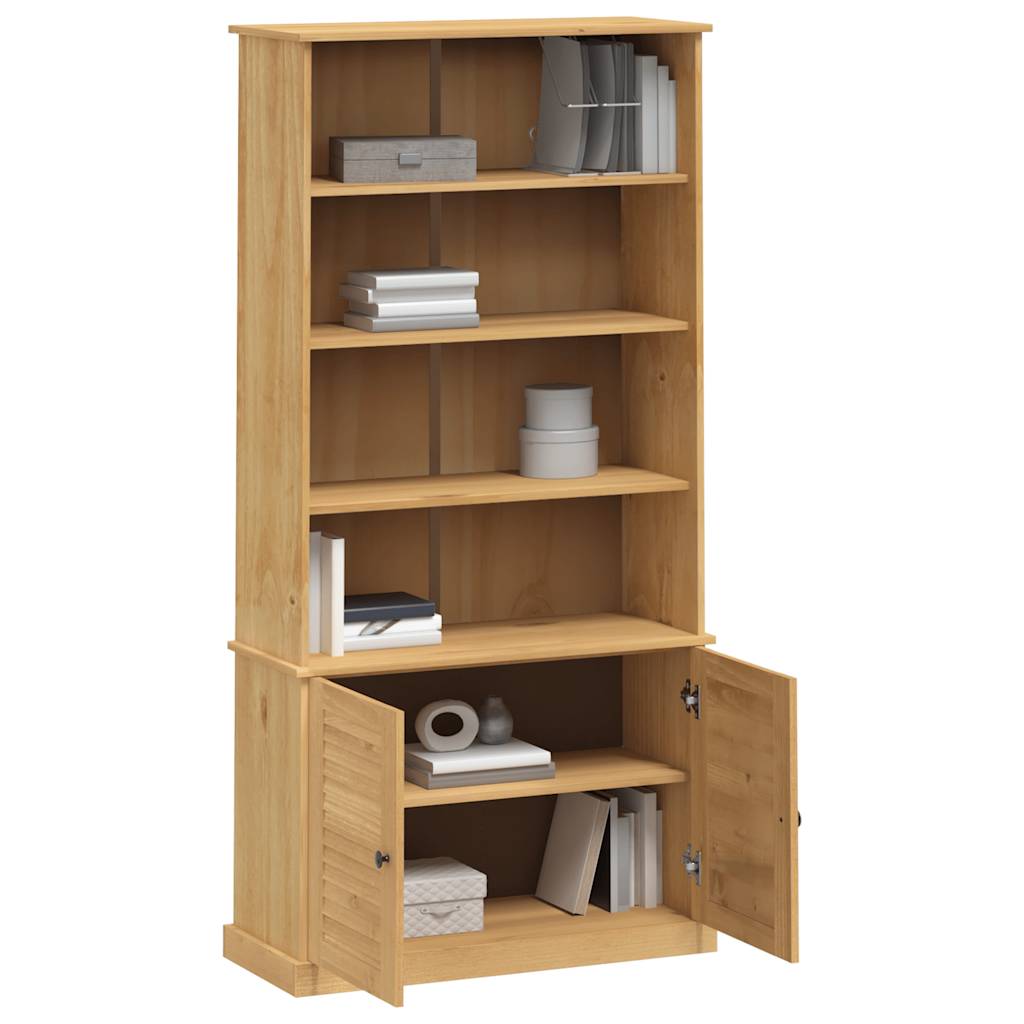 Βιβλιοθήκη VIGO 85 x 35 x 170 εκ. από Μασίφ Ξύλο Πεύκου - Pakobazaar