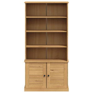 Βιβλιοθήκη VIGO 85 x 35 x 170 εκ. από Μασίφ Ξύλο Πεύκου - Pakobazaar