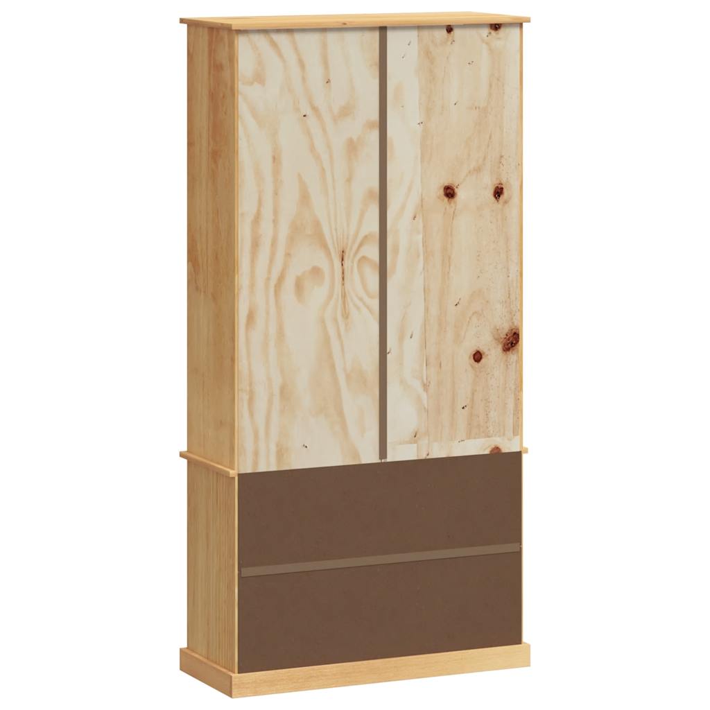 Βιβλιοθήκη VIGO 85 x 35 x 170 εκ. από Μασίφ Ξύλο Πεύκου - Pakobazaar