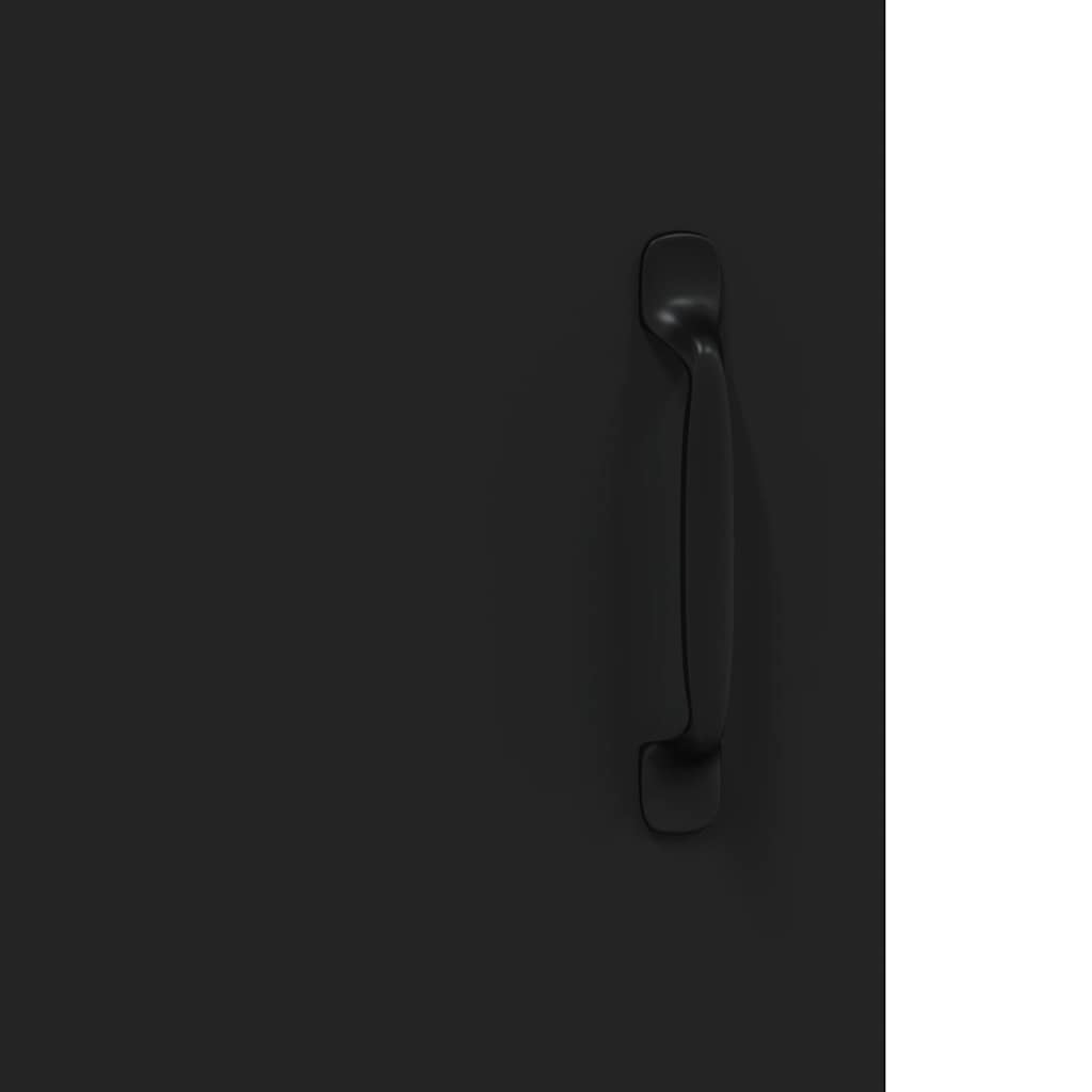 Συρταριέρα Μαύρη 69,5 x 34 x 90 εκ. από Επεξεργασμένο Ξύλο - Pakobazaar