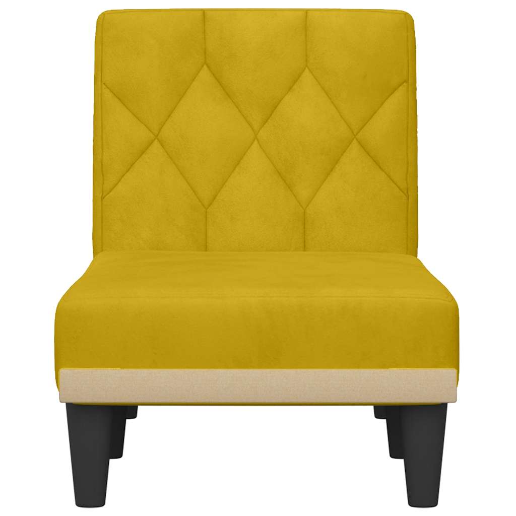 Ανάκλιντρο Κίτρινο Βελούδινο