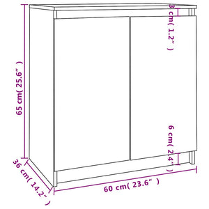 Βοηθητικό Ντουλάπι Λευκό 60 x 36 x 65 εκ. από Μασίφ Ξύλο Πεύκου - Pakobazaar
