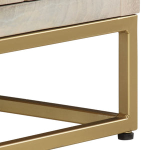 Έπιπλο Τηλεόρασης 110x30x40εκ. από Μασίφ Ξεβαμμένο Ξύλο Μάνγκο