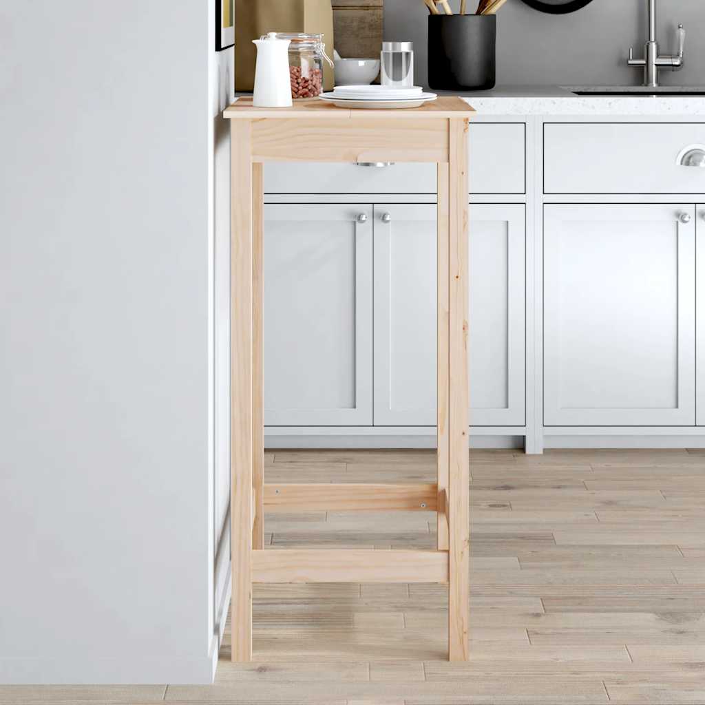 Τραπέζι Μπαρ 50 x 50 x 110 εκ. από Μασίφ Ξύλο Πεύκου - Pakobazaar