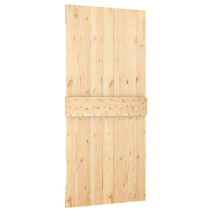 Πόρτα NARVIK Φυσικό 95 x 210 cm Συμπαγές Ξύλο Πεύκου - Pakobazaar