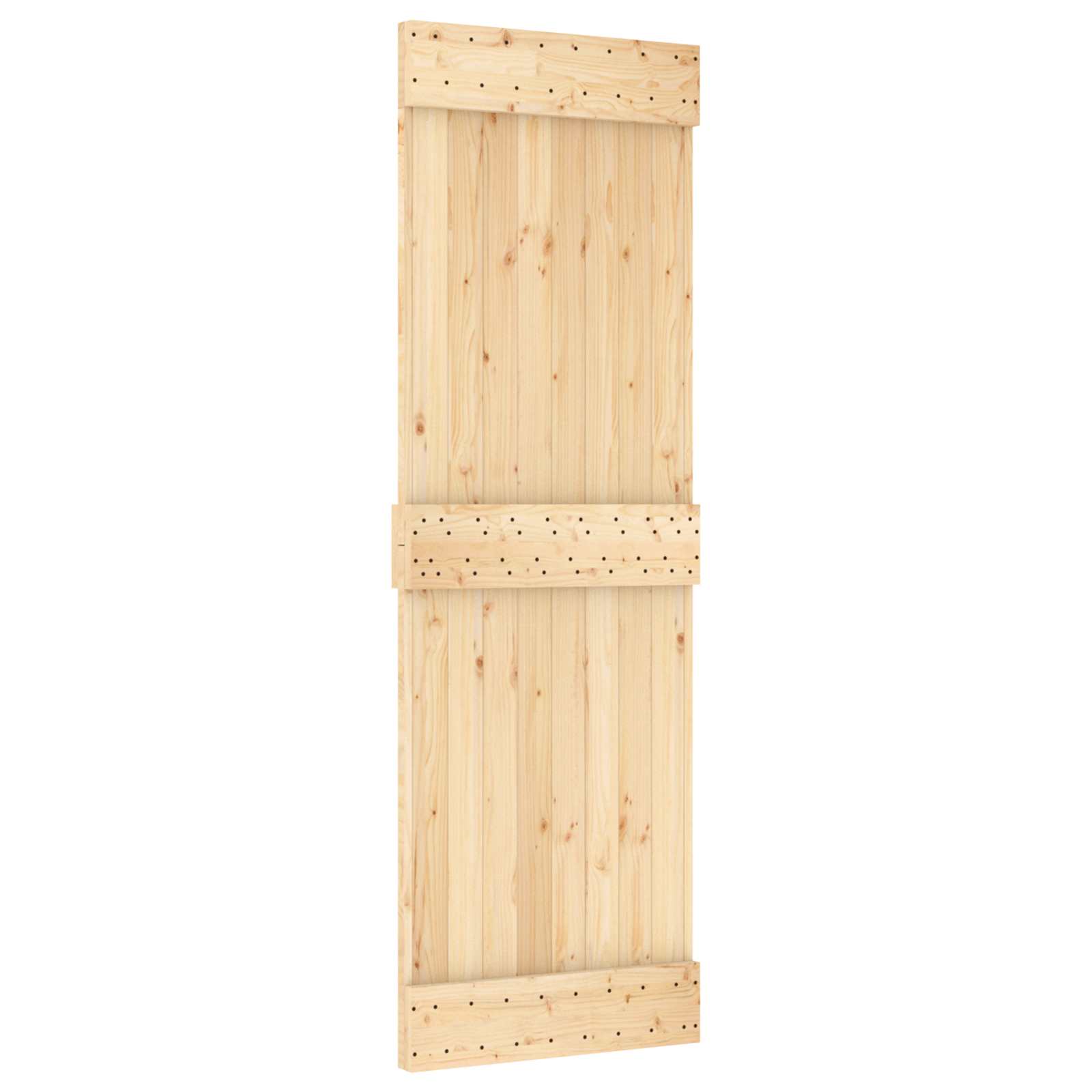 Πόρτα NARVIK Φυσικό 70 x 210 cm Συμπαγές Ξύλο Πεύκου - Pakobazaar