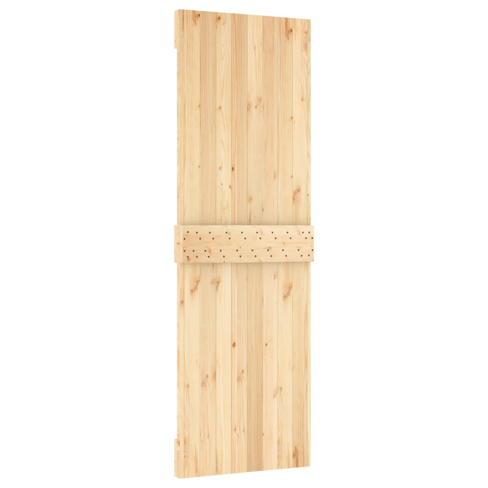 Πόρτα NARVIK Φυσικό 70 x 210 cm Συμπαγές Ξύλο Πεύκου - Pakobazaar