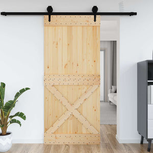 Πόρτα NARVIK Φυσικό 100 x 210 cm Συμπαγές Ξύλο Πεύκου - Pakobazaar