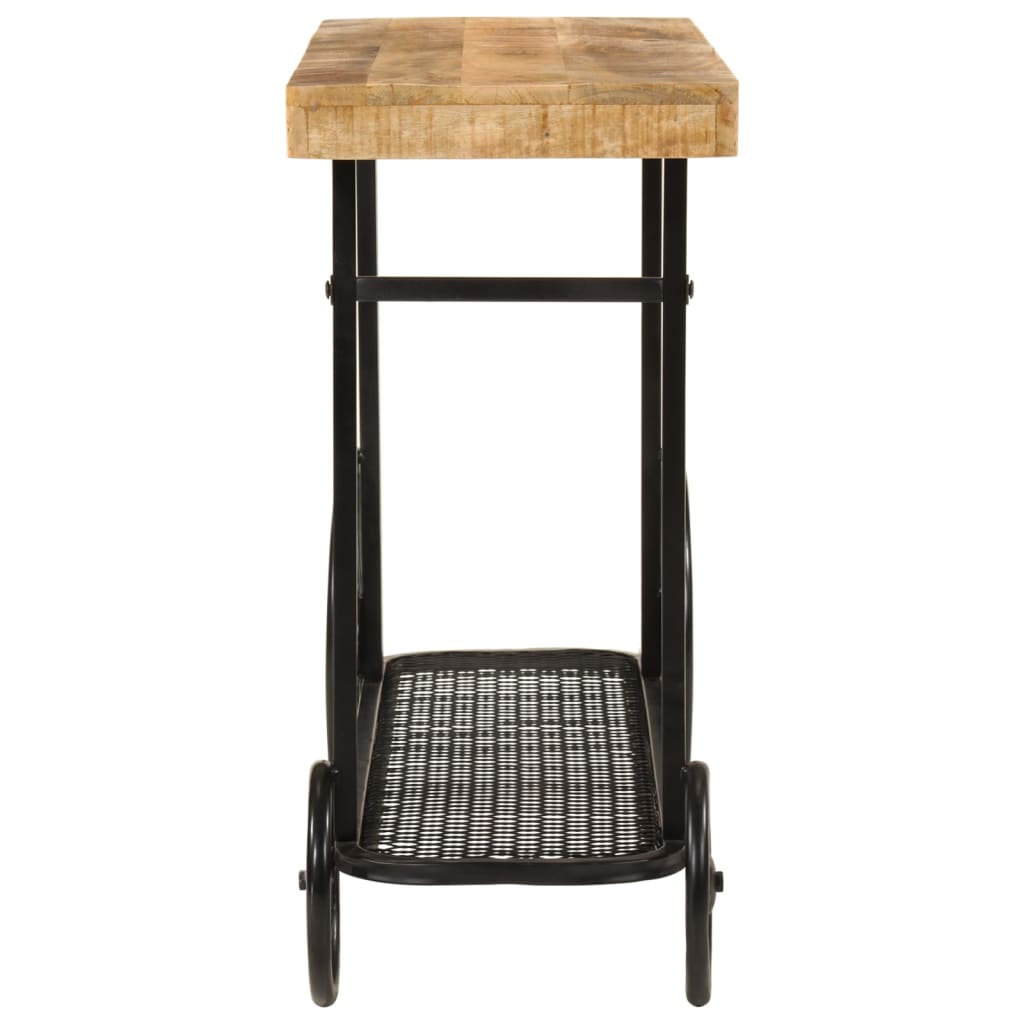 Τραπέζι Κονσόλα 112x36x76 εκ. από Μασίφ Ξύλο Μάνγκο/Σίδερο - Pakobazaar