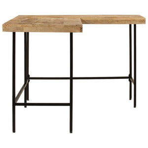 Γραφείο 165x110x77 cm Μασίφ Ξύλο Μάνγκο και Σίδερο